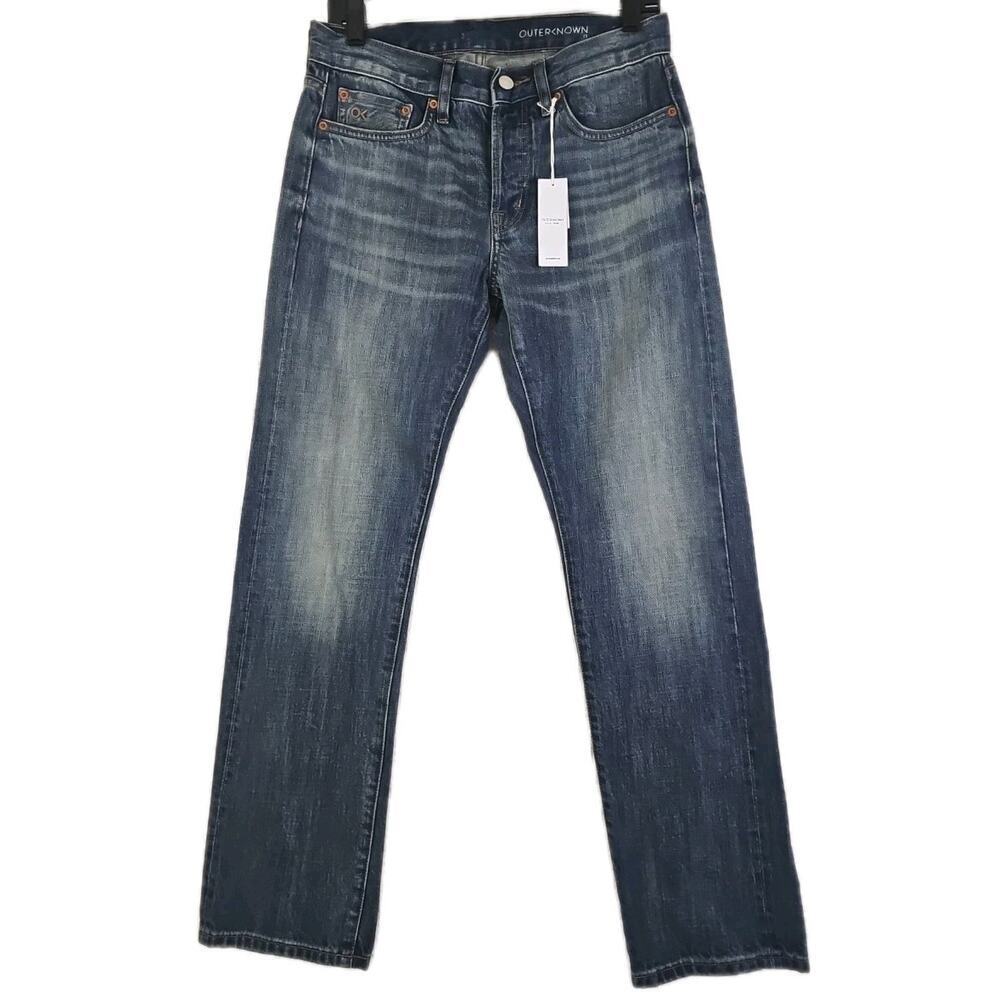 Outerknown ~Men's 29×30~ Blue Denim Sea Jeans Local Straight Fit Organic Cotton.